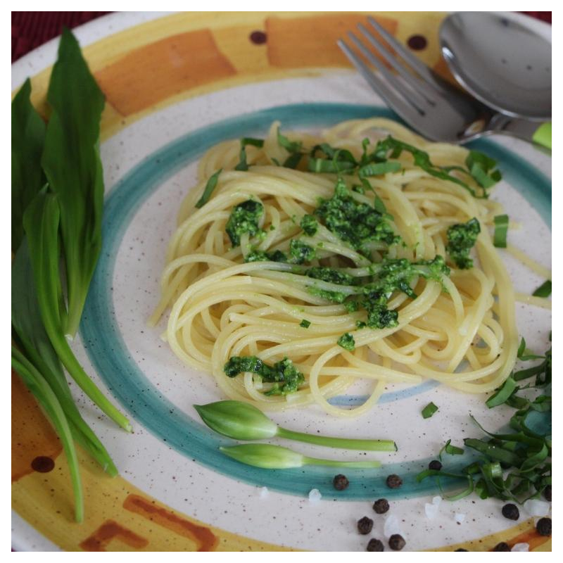 Bärlauchpesto mit Spaghetti