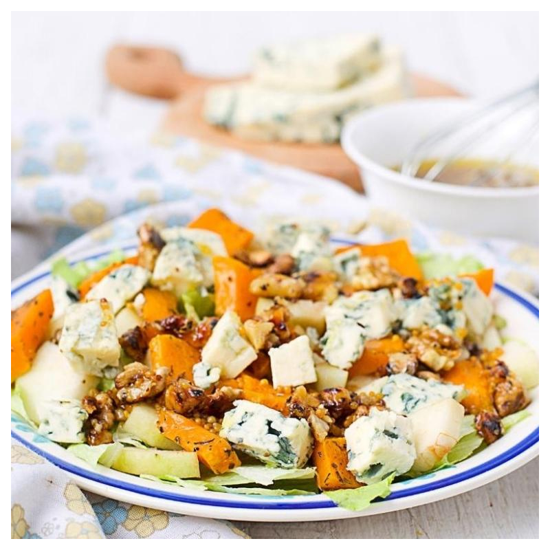 Salat mit Kürbis und Birne