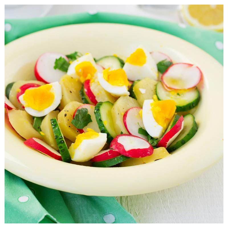 Rettich-Radieschen-Salat mit Senf-Dressing