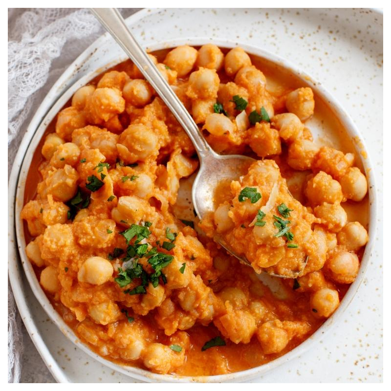 Topinamburpfanne mit Kichererbsen