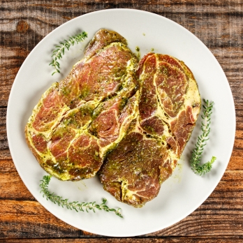 Nackensteaks Kräuter 800g Landgut Schwein