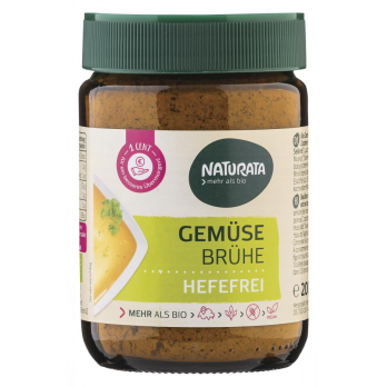 Gemüsebrühe im Glas